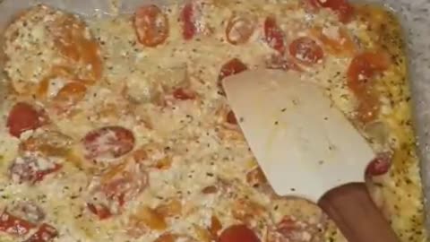 #shorts Keto 3 Main Ingredient Meal _ Feta and Tomato Sauce _ Tiktok recipe