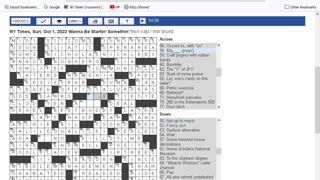 NY Times Crossword 27 Aug 23, Sunday - PArt 1