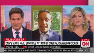 Manu Raju responds to cicada attack