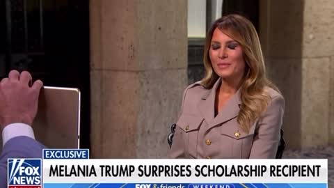 Scholarship Ricipient SURPRISES Melania Trump by sharing his story in the foster system