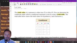 Geometry Section 2.1 - Truth Tables