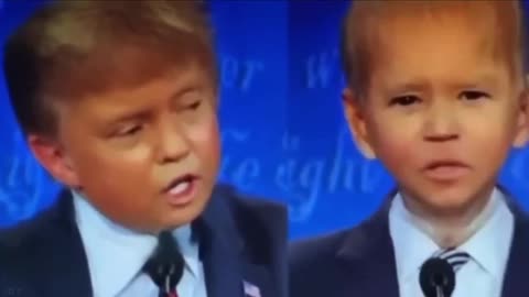 Lil' Trump vs Lil' Biden Debate from 2020