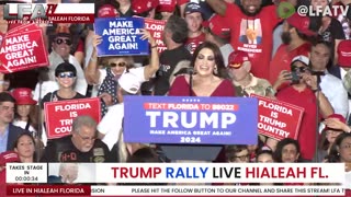 KIMBERLY GUILFOYLE AT THE TRUMP RALLY IN FLORIDA!