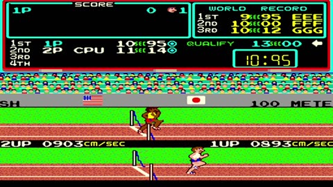 Track and Field #retrogaming #arcadegame #nedeulers #trackandfield