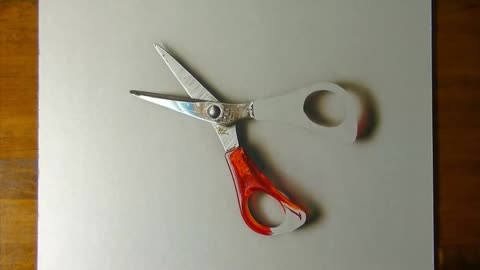 Draw The Color Of The Scissors Grip