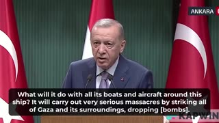 🚨 ALERT – Turkish President Erdogan accused the US of planning a “massacre in the Gaza Strip”