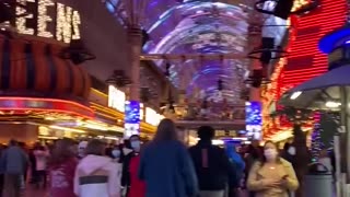 Fremont Street in Downtown Las Vegas..🤩