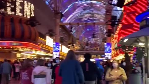 Fremont Street in Downtown Las Vegas..🤩