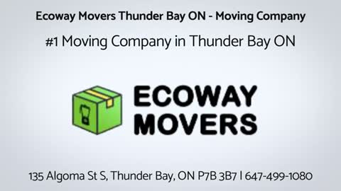 Ecoway Movers Thunder Bay ON | 647-499-1080