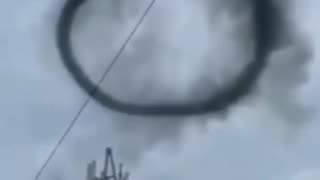 STRANGE CIRCLES FORMED ABOVE 5G TOWER