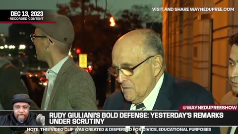 Rudy Giuliani's Bold Defense: Yesterday's Remarks Under Scrutiny