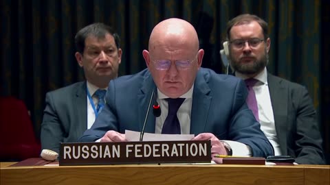 RUSSIAN FEDERATION'S REPRESENTATIVE AT UN Security Council meeting on Ukraine, Sky News