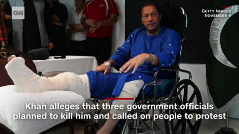 Video shows moment former Pakistan Prime Minister was shot