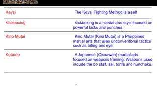 Martial Arts Styles