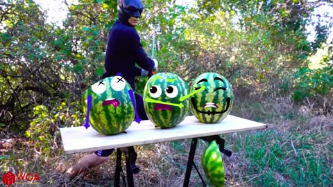 Experiment Car vs M&M Icecream Toy, Watermelon_ Crushing Crunchy & Soft Things by Car - Woa Doodland