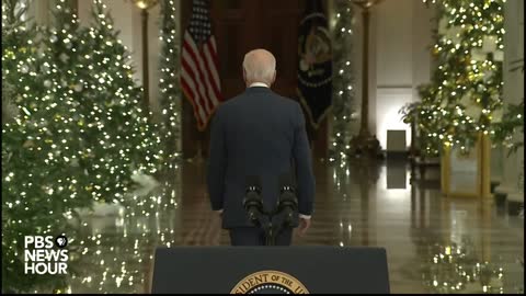 Biden Waves to NOBODY After Walking off Stage to Ignore Questions