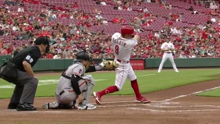 MLB@Matt McLain's solo home run (8) Giants @ Reds