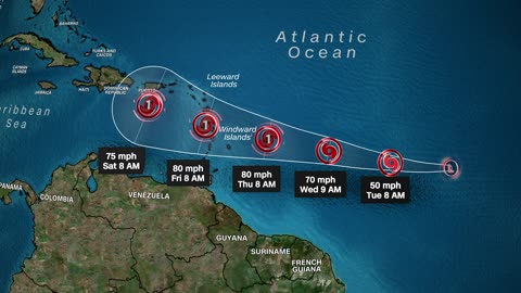 Tropical depression formed in central Atlantic Ocean