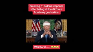 Biden's Fall, Blames MAGA Supremacist Sending FBI 1 MIN