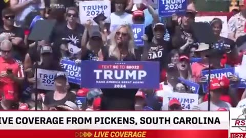 Marjorie Taylor Greene Delivers Remarks at President Trump's Independence Day Celebration in Pickens, SC - July 1, 2023