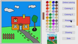 HOUSE COLORING ONLINE