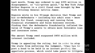 24-0318 - Trump is Unable to Make $464 Million Bond in Civil Fraud Case