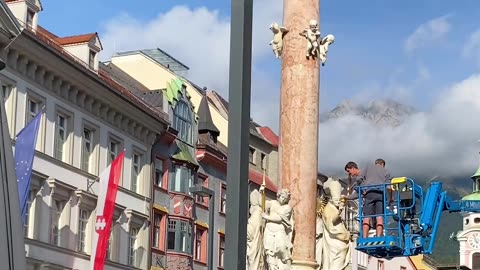 Innsbruck - Maria Theresien Straße & Annasäule 🇦🇹 4K