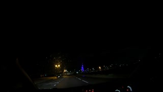 Night Driving in Southsea..spinnaker tower in the distance30th Oct 2022