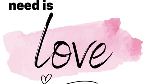 All You Need is Love! Wall Art / Print and Phone Wallpaper Instant Download ❤️