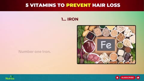 HAIR LOSS: The TOP 5 Vitamins to STOP IT