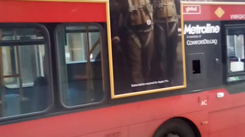 Masters of the Air Movie on a London Bus