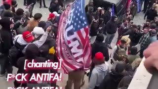 January 6: Antifa Identified & Forced From the Steps at Capital Building By Trump Supporters