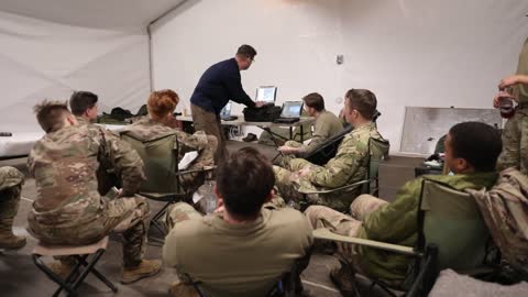 U.S. Army Soldiers with Raven Training Class taught in Smardan