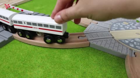 Tram for kids and wooden brio trains for kids - railway for kids