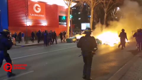 Over 170 protesters were arrested in Paris during riots
