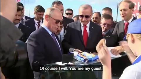 Putin buys Erdogan ice cream-shows off new su-57 fighter jet