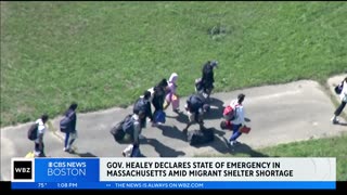 State of emergency declared for surge of migrants seeking shelter in Massachusetts