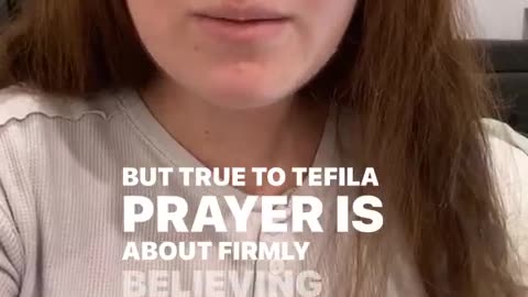Young Jewish Woman describes a Kabbalistic Prayer