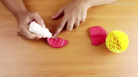 How to : make a Paper Honeycomb Ball DIY