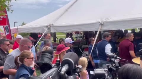 Citizen Free Press - DeSantis pulls up to the Iowa vs Iowa State football game.