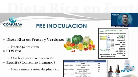 CDS protocolo anti inoculacion para vacunados. COMUSAV