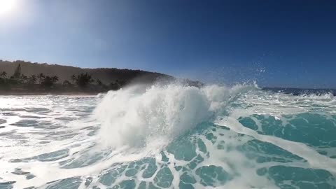 THE VIEW FROM 12 BARRELS AT 12 DIFFERENT WAVES IN ONE YEAR