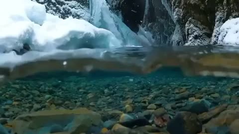 A dip in freezing cold Water Alaska 🌨️🏔️