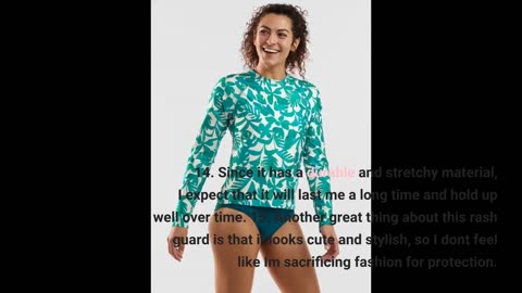 Real Feedback: TSLA Women's Hoodie Zip Front Rash Guard, UPF 50+ Long Sleeve Swim Shirts, UV/SP...