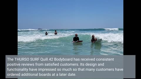 View Comments: THURSO SURF Quill 42'' Bodyboard Lightweight Durable EPS Core IXPE Deck HDPE Sli...