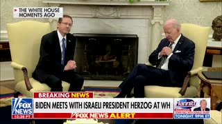 JOEY MUMBLES! Biden Blasted for Incoherent Rambling in Meeting With Israeli President [WATCH]