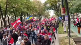 Vienna Austria 🇦🇹 Massive demonstration