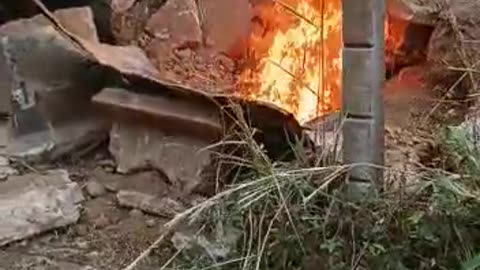 Explosión de pozo de agua contaminado con gas en el asentamiento humano Chupumdún de Barrancabermeja