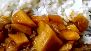 Basmati Rice And potatoes Sauce