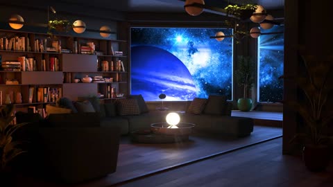 Cozy Galaxy Spaceship 🛸 ASMR Celestial White Noise Sleep Sounds, Relaxation, Meditation